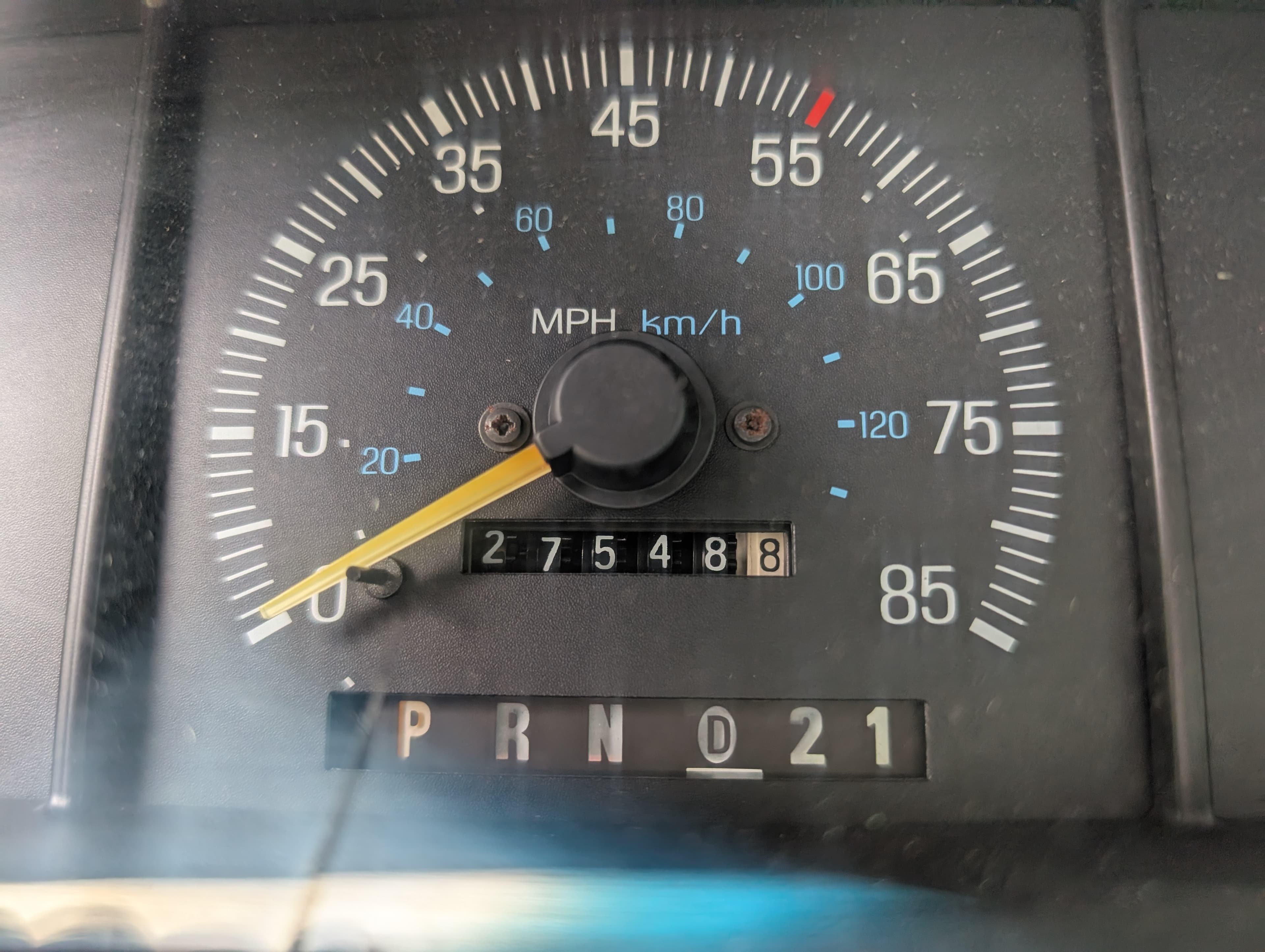 Vintage Ford speedometer with 275k miles